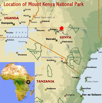 Mount Kenya On Map Of Africa Mount Kenya National Park / Natural Forest   Kenya | African World 